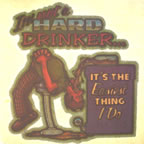 i'm a hard drinker vintage t-shirt iron-on